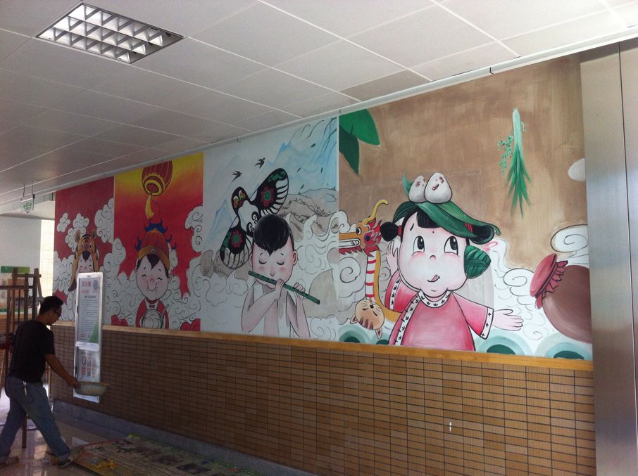 学校酒店场馆墙绘 (25)